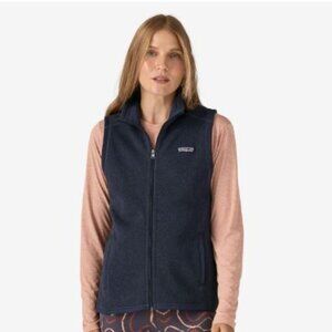 Women's Better Sweater® Fleece Vest Navy Size: L